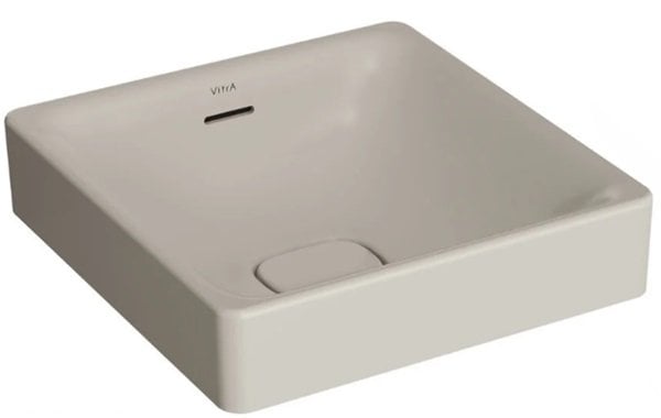 Vitra 7533B020-0673 Metropole Kare Çanak lavabo, 40cm Mat Bej.